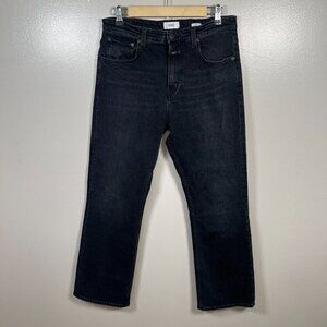 Closed Baylin Kick Flare Jeans Womens Size 31 Black High Rise High Waist Denim
